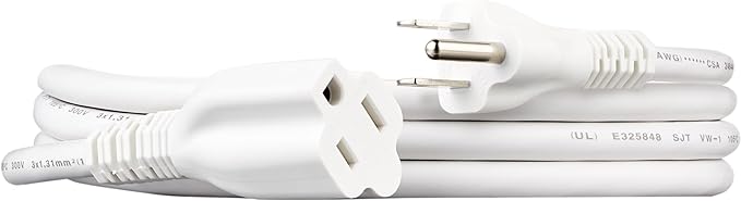 Amazon Basics Extension Cord, 3 Prong Outlet Extender, 13 Amps, 6 Ft by AmazonBasics
