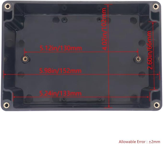 Project Box IP65 Waterproof Junction Box ABS Plastic Black Electrical Boxes DIY - Image 3