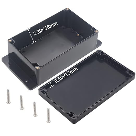 Watertight Junction Box, IP67 Waterproof Project Box Durable ABS Plastic - Image 4