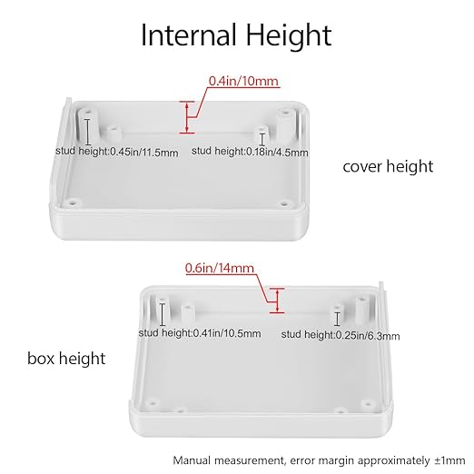 LeMotech Project Box 5 Pieces ABS Plastic Electrical Project Case Small - Image 4