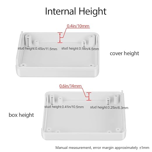 LeMotech Project Box 10 Pieces ABS Plastic Electrical Project Case Small - Image 4