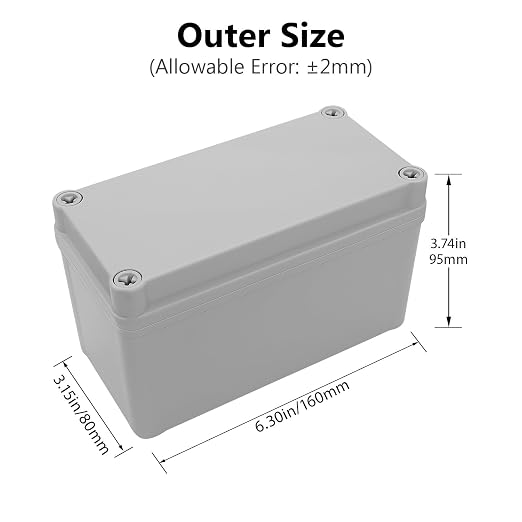 LeMotech Junction Box IP67 Waterproof Dustproof ABS Plastic Project Box - Image 2