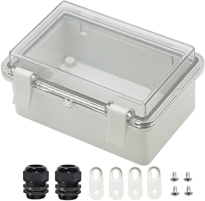 Zulkit Junction Box ABS Plastic Dustproof Waterproof IP65 Electrical Boxes by Zulkit