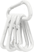 6PCS Carabiner Keychain, 2 inch Aluminum D-Clip Caribeener by Zalava