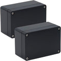 2 Pack Project Box Waterproof Plastic Junction Box ABS IP65 Electronic Project by Raculety