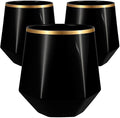 Oojami 40 Pack Diamond-Shaped Disposable Plastic Wine Glasses, 12 oz Stemless by Oojami