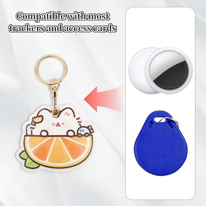 Leather Keychain Case Holder Compatible - Image 4