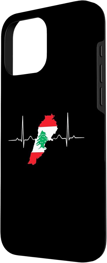Lebanon Heart Lebanese Heartbeat Vintage Lebanon Map Case - Image 2