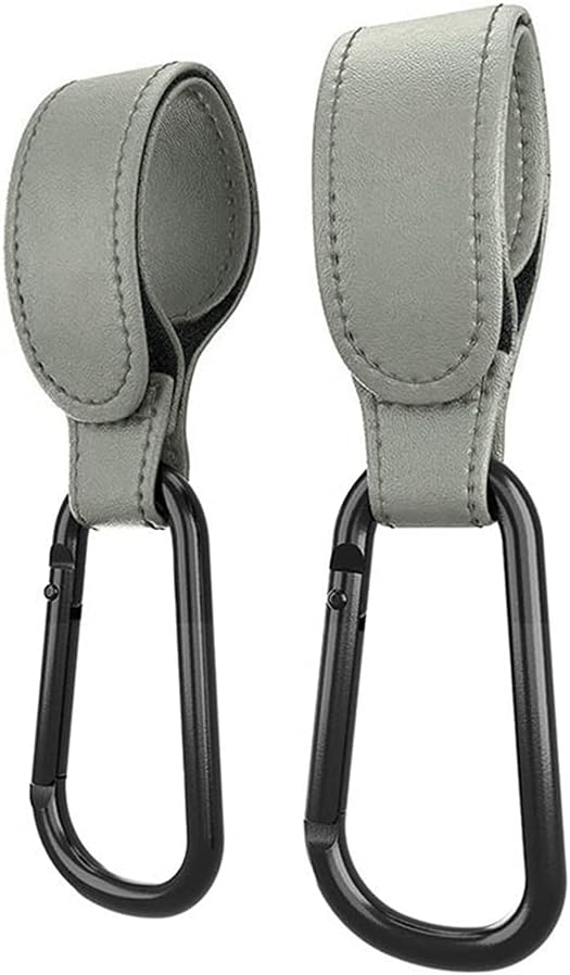 Portable Stroller Hooks Adjustable PU Leather Multi-Purpose Clip Your Purse - Image 5