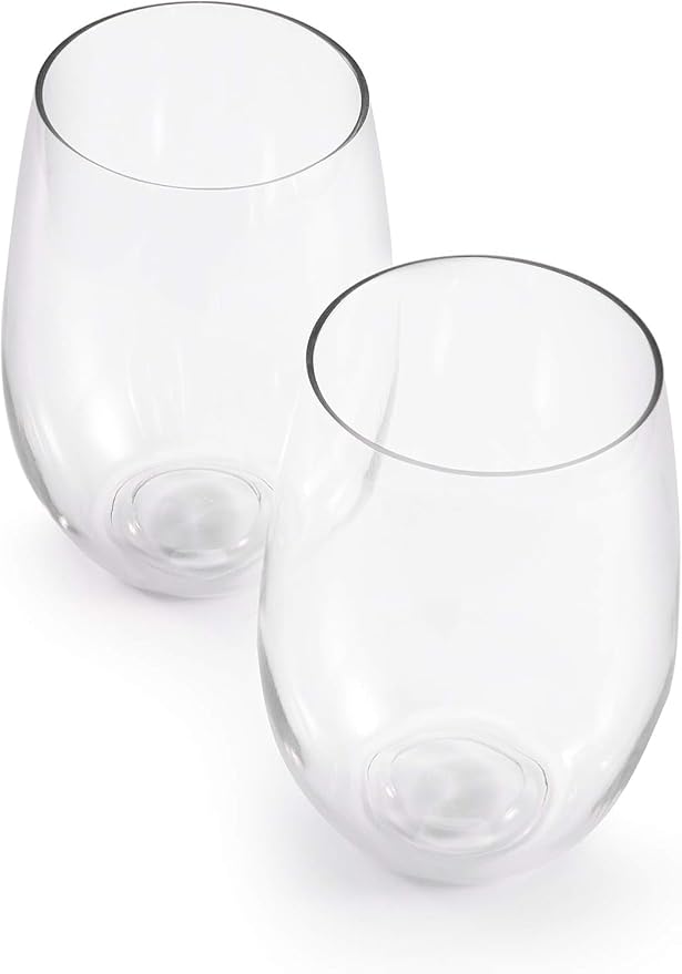 hotder Wine Glasses glasses drinking set 16 OZ Tritan, Stemless Wine Glasses - Image 6