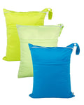 babygoal Wet Dry Bags 3 Pack for Baby Cloth Diapers, Washable Travel Bags by babygoal
