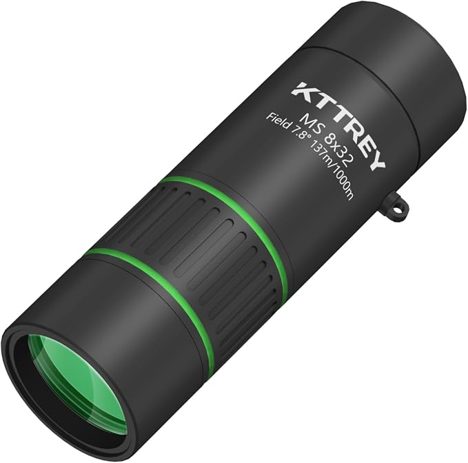 8x32 Monocular Telescope for Adults, High Power BAK4 Prism FMC Coating IPX7 by Unknown