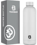 Insulated Water Bottle with Lid, 25 oz Reusable Leak-Proof Metal Stainless by TSAKBAM