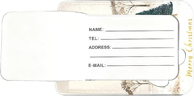 2 Pack Christmas Tree Luggage Tags - Image 7