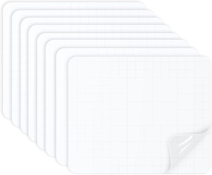 OAZ 8 Pieces 7.87 x 5.9 inch Clear Tent Repair Patches Waterproof Tape by OAZ