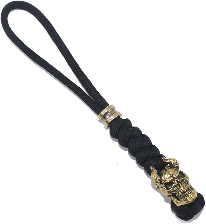 Knife Lanyards with Brass Beads, Paracord Lanyard, Tactical Lanyard - Image 2
