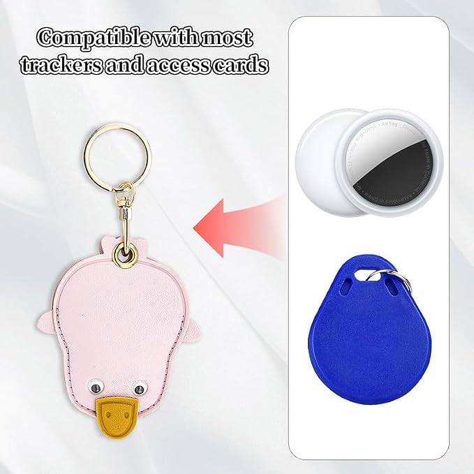 Leather Keychain Case Holder Compatible - Image 4
