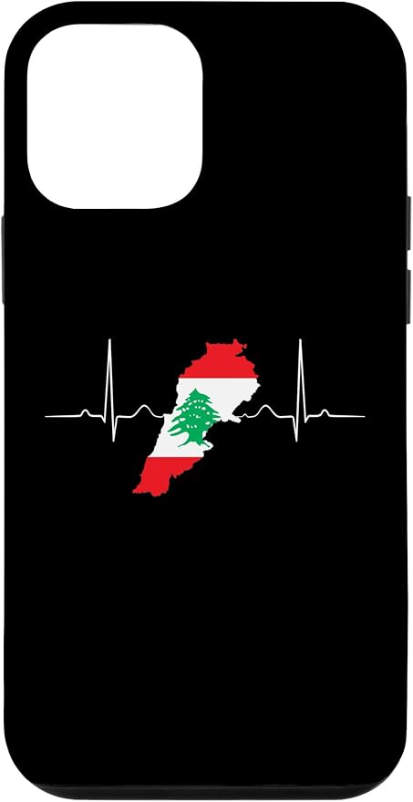 Lebanon Heart Lebanese Heartbeat Vintage Lebanon Map Case by Unknown