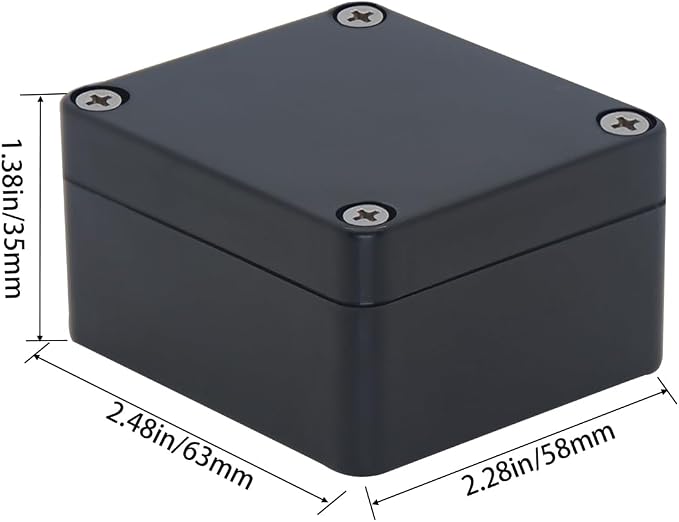 Project Box ABS Black Electrical Boxes IP65 Outdoor Waterproof Box Electronic - Image 2