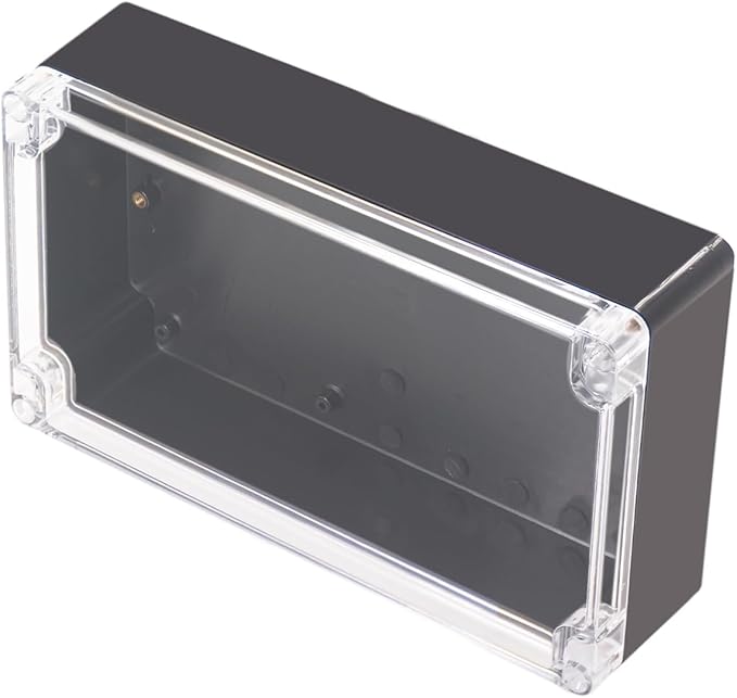 Project Box IP65 Waterproof Junction Box ABS Plastic Black Electrical Boxes DIY by Otdorpatio