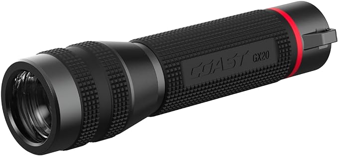 Coast GX20 1200 Lumen Waterproof Alkaline-Dual Power LED Flashlight by Coast