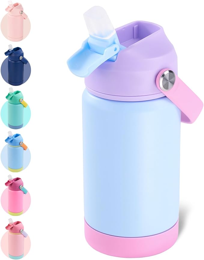 Kerilyn 12oz Kids Water Bottle, Stainless Steel Insulated Water Bottle by Kerilyn