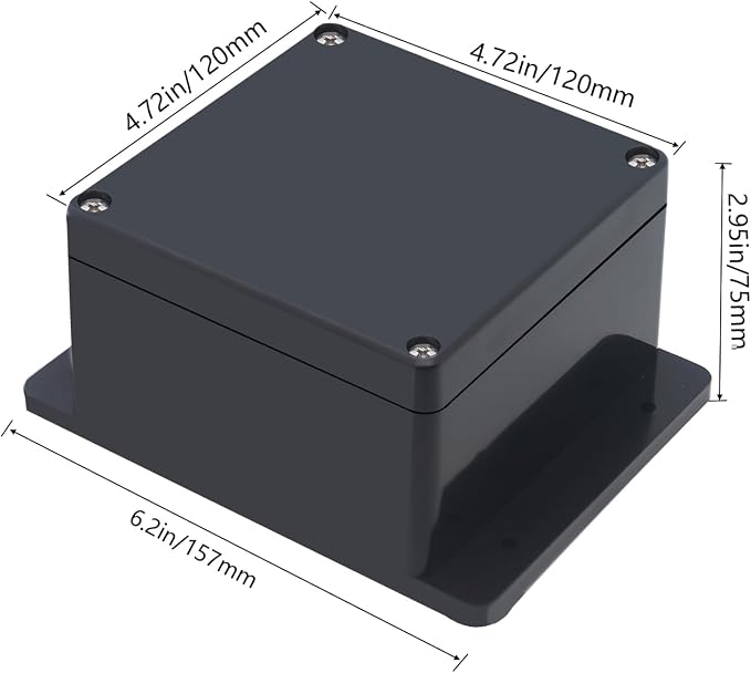 Project Box ABS Black Electrical Boxes IP65 Outdoor Waterproof Box Electronic - Image 2