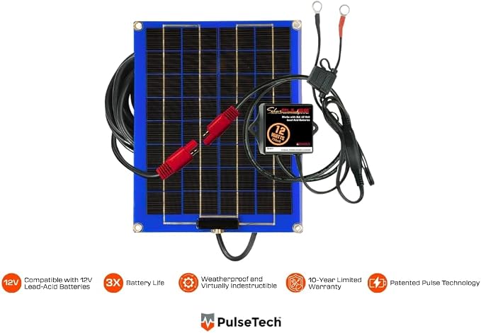 PulseTech SolarPulse SP-12 Solar Battery Charger Maintainer, 12 Watt - Image 3