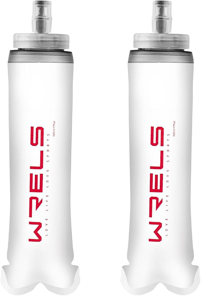 WRELS Running Collapsible Flask TPU Soft Water Bottle, Lightweight Hydration by WRELS