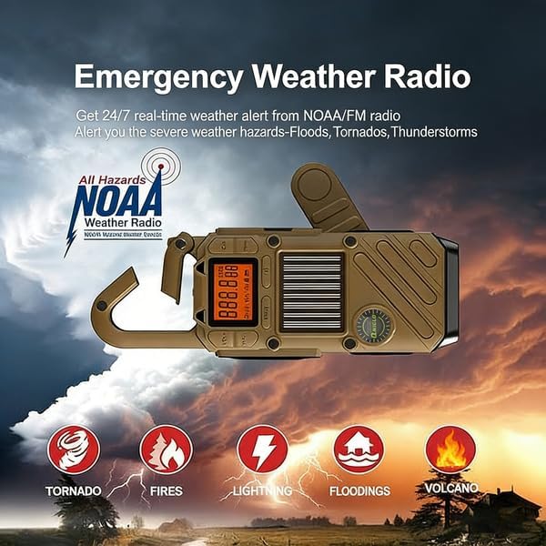 Walkie Talkies for Adults Rechargeable, FM/NOAA Emergency Radios - Image 3