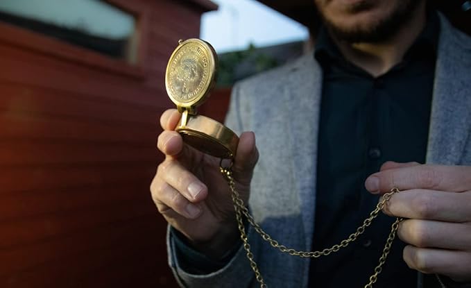 Handmade Antique Vintage Brass Compass | Exquisite Nautical Compass | Home - Image 5