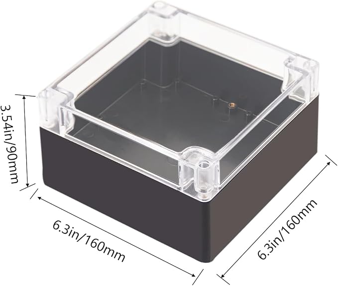 Project Box IP65 Waterproof Junction Box ABS Plastic Black Electrical Boxes DIY - Image 2