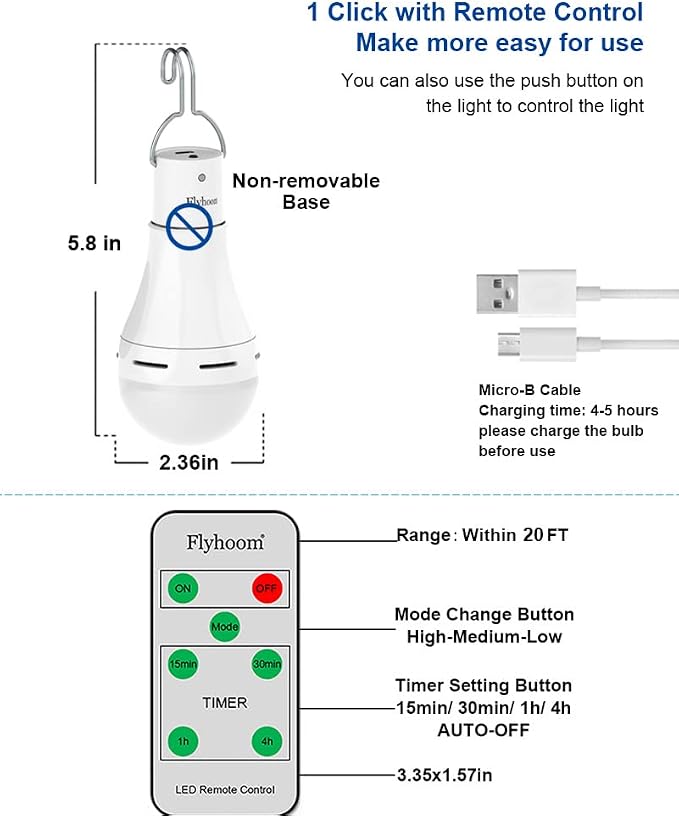 USB Rechargeable Light Bulbs - Image 7