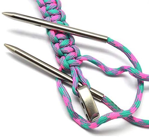 2pcs 550 Paracord Fids Lacing Stitching Weaving Needles Stainless Steel Camping - Image 4