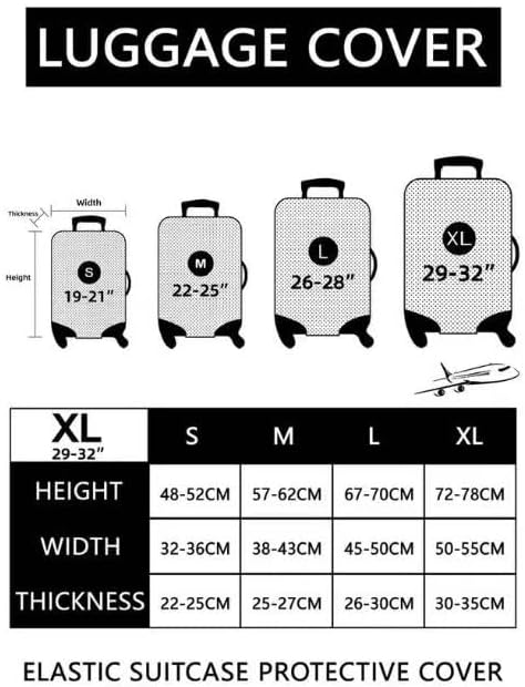 World Marks Luggage Cover for Suitcase and Luggage Tag Combination, Elastic - Image 2