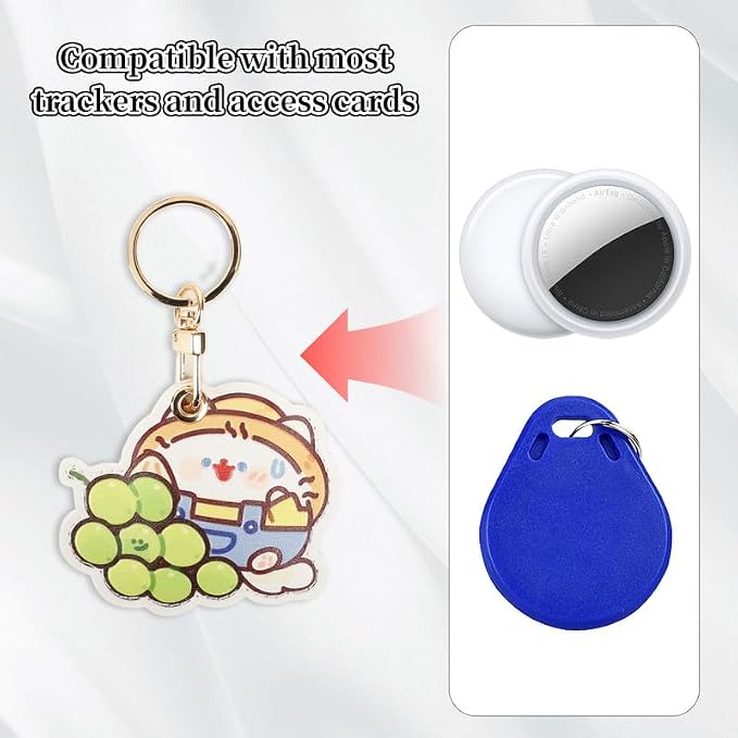 Leather Keychain Case Holder Compatible - Image 4