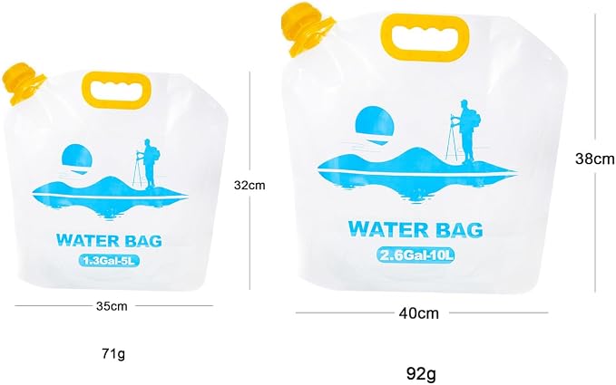 Collapsible Emergency Water Container Bag, WaterStorageCube, Flat Folding - Image 2