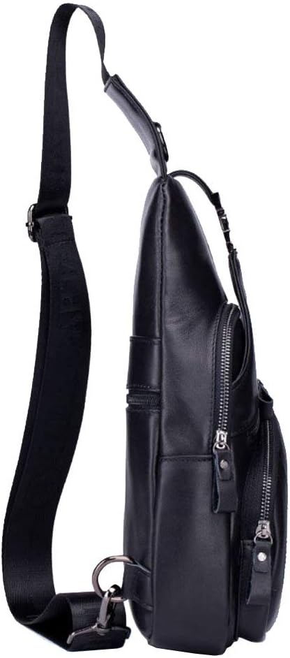 Hebetag Leather Sling Bag Crossbody Backpack - Image 2