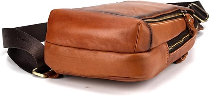 Leather Sling Bag Crossbody Backpack - Image 5