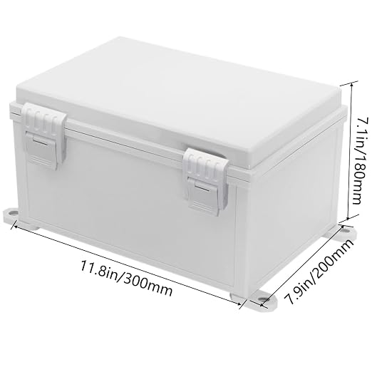 Zulkit Junction Box ABS Plastic Waterproof IP65 Electrical Boxes Hinged Shell - Image 2