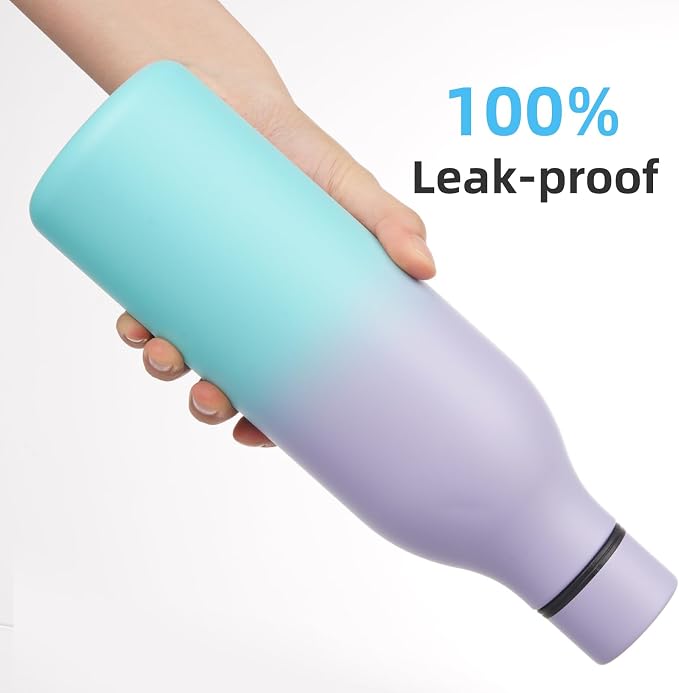 Insulated Water Bottle with Strap, 25 oz Double Wall Stainless Steel Vacuum - Image 5