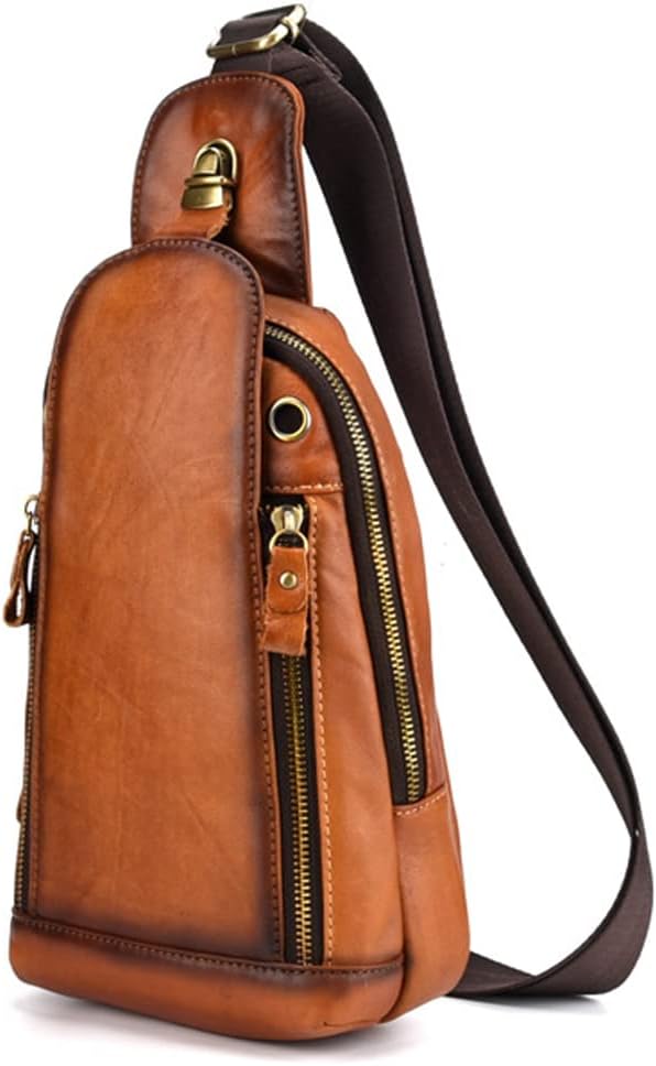 Leather Sling Bag Crossbody Backpack - Image 3