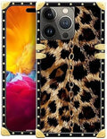 Compatible with iPhone 15 Pro Max Case, Seamless Gold Chain Leopard Luxury by Unknown
