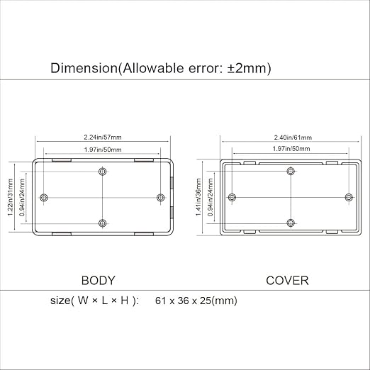 LeMotech Project Box 5 Pieces ABS Plastic Electrical Project Case Small - Image 7