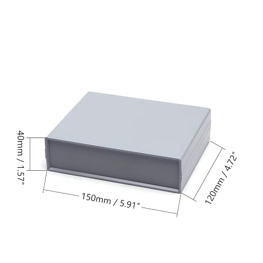 Fielect 5.91" x 4.72" x 1.57" Dustproof Electronic Junction Box Plastic - Image 2