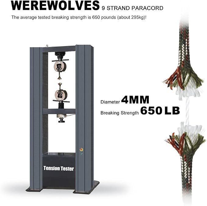 WEREWOLVES 650lb Paracord/Parachute Cord - Image 4