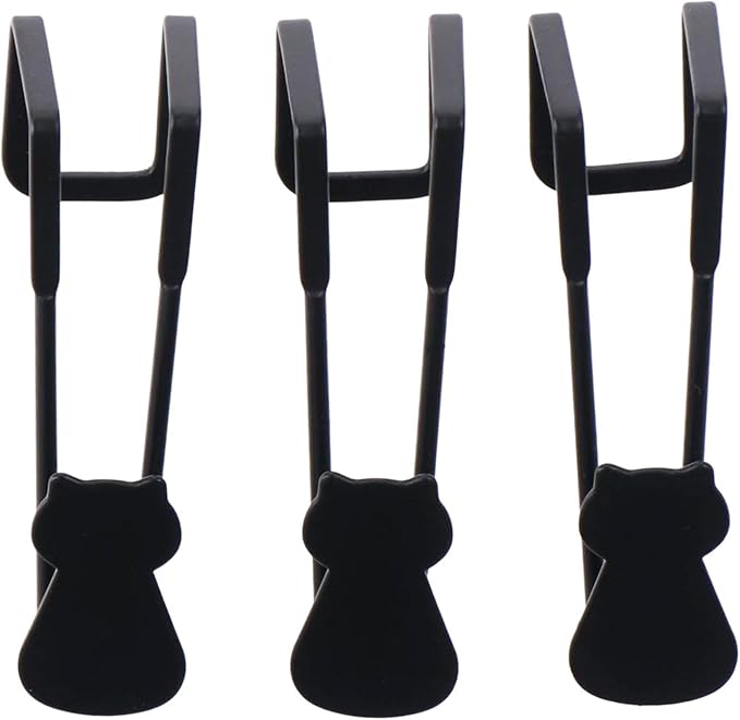 3Pcs- Over Cabinet Door Hooks Iron Decorative Cat Over The Cupboard Drawer by couponhub