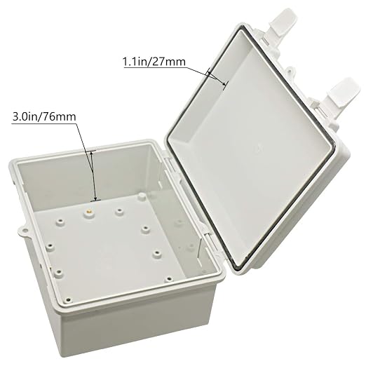 Zulkit Junction Box ABS Plastic Dustproof Waterproof IP65 Electrical Boxes - Image 4