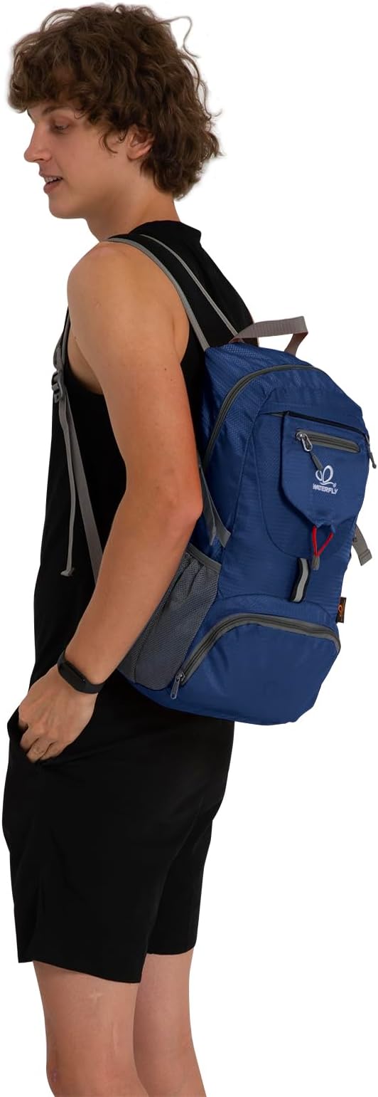 WATERFLY Small Lightweight Packable Backpack: 20l Ultra Light Foldable Travel - Image 7