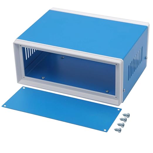 Zulkit Junction Box Blue Metal Project Box DIY Electric Enclosure Case by Zulkit